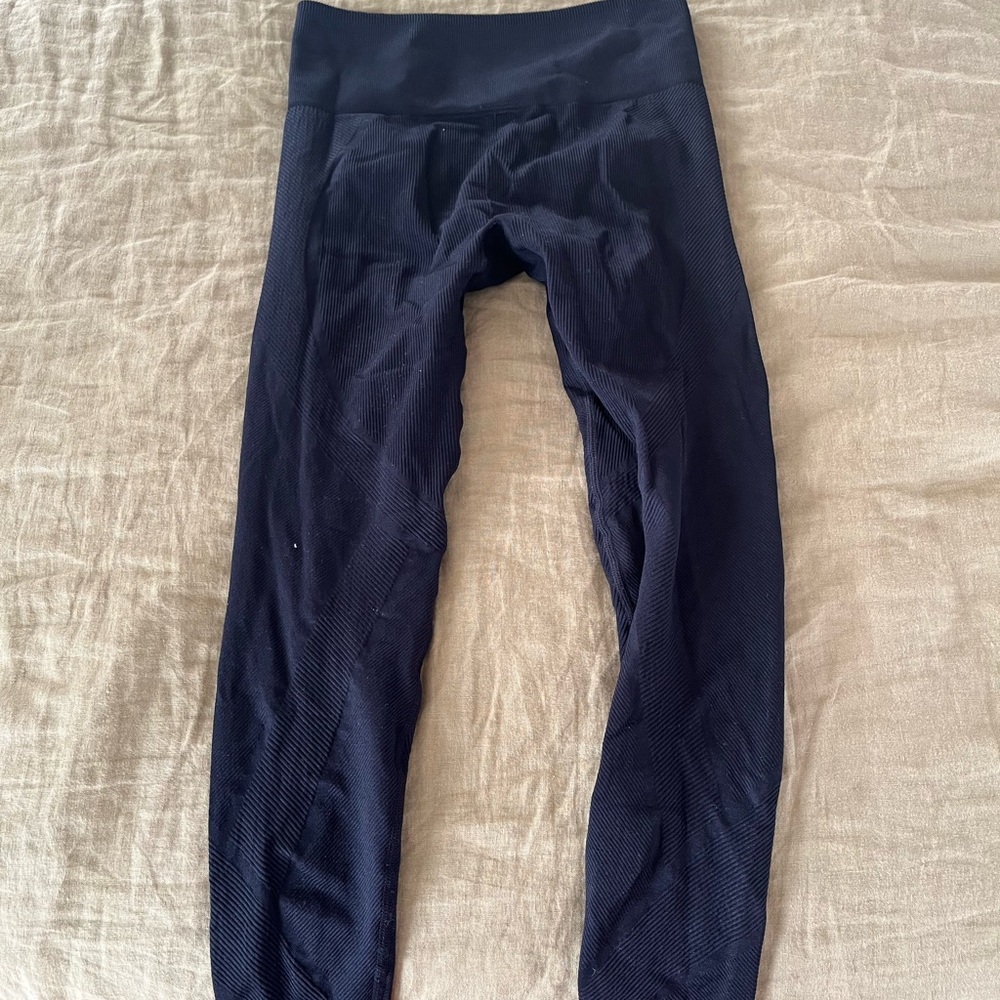 Fabletics Ribbed Black Leggings